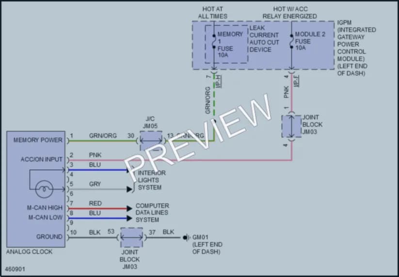 2017 Genesis G80 Instrument Cluster wiring diagram preview