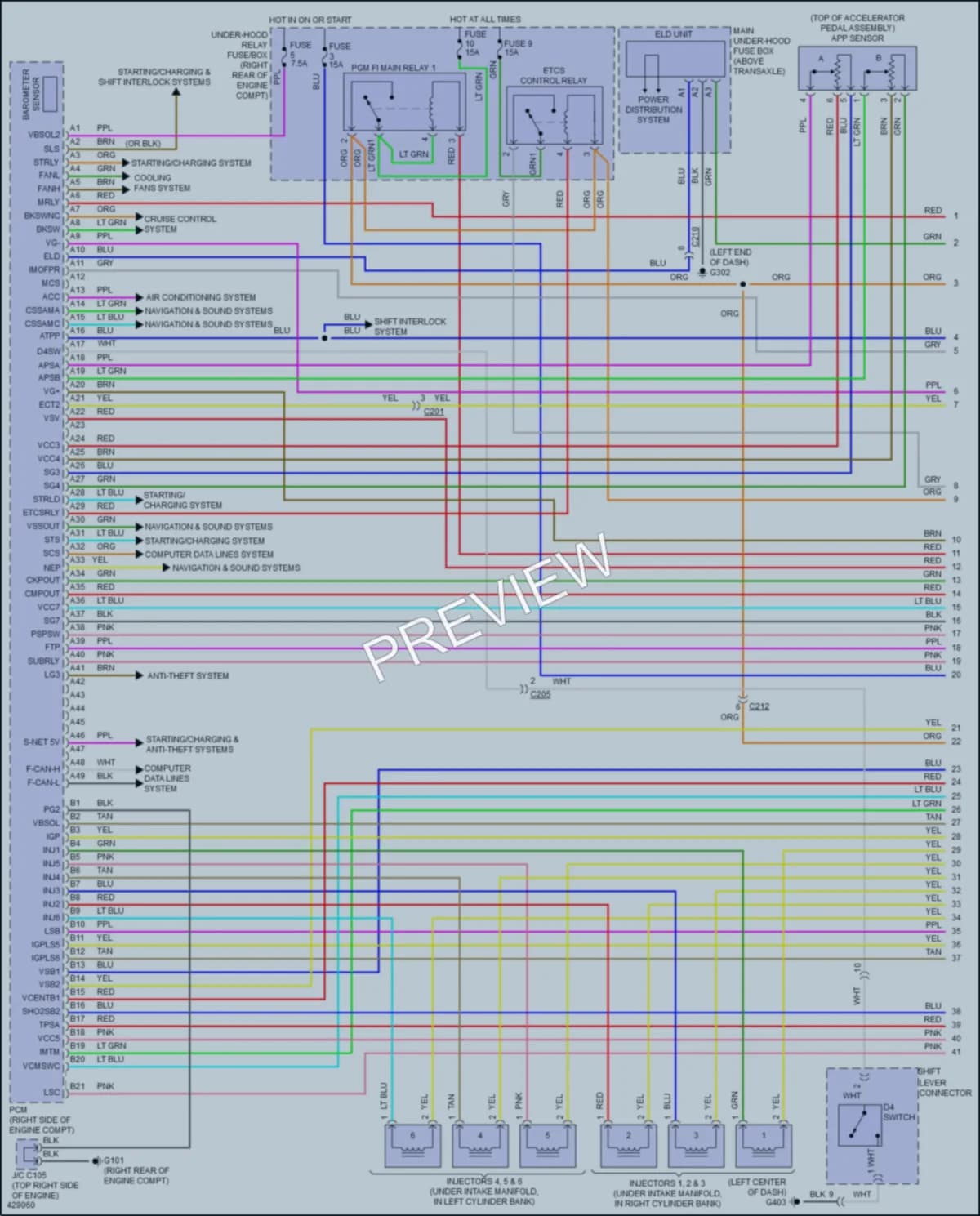 2017 Honda Odyssey Engine Performance wiring diagram preview