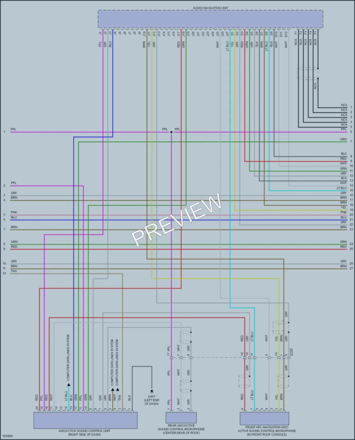 2017 Honda Pilot Navigation wiring diagram preview