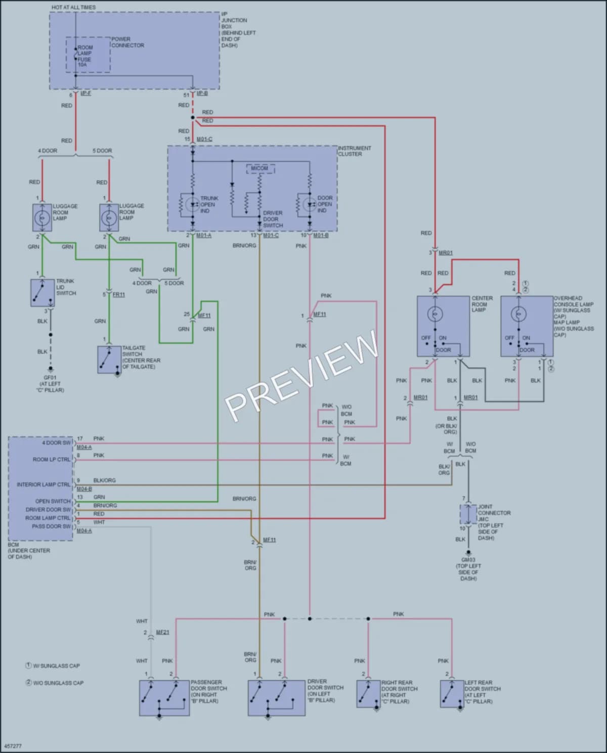 2017 Hyundai Accent Interior Lights wiring diagram preview