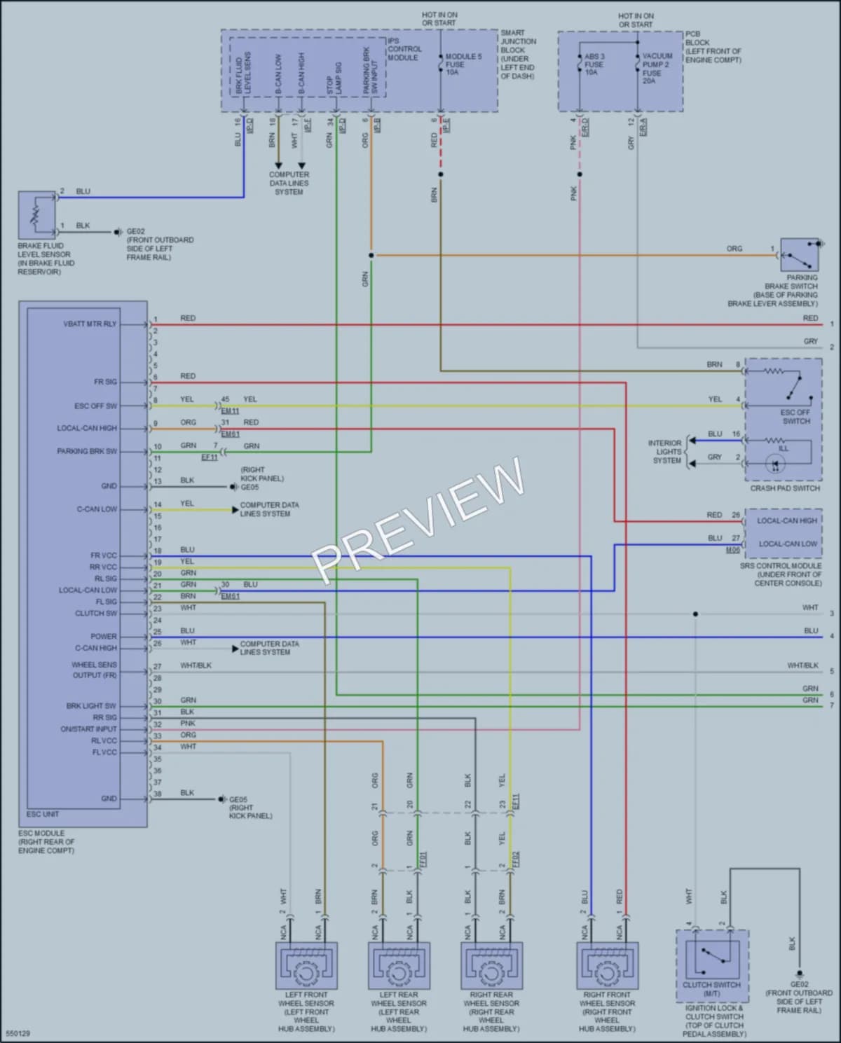 2017 Hyundai Elantra Anti Lock Brakes wiring diagram preview