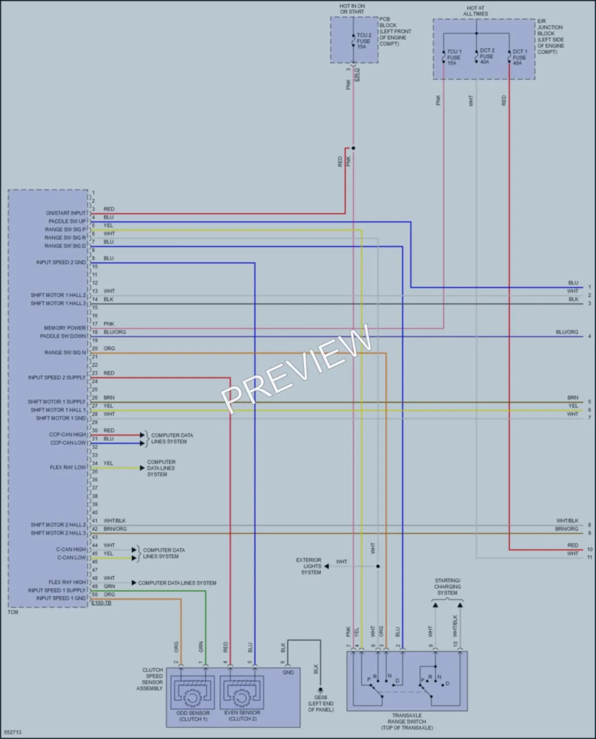 2017 Hyundai Elantra Transmission wiring diagram preview
