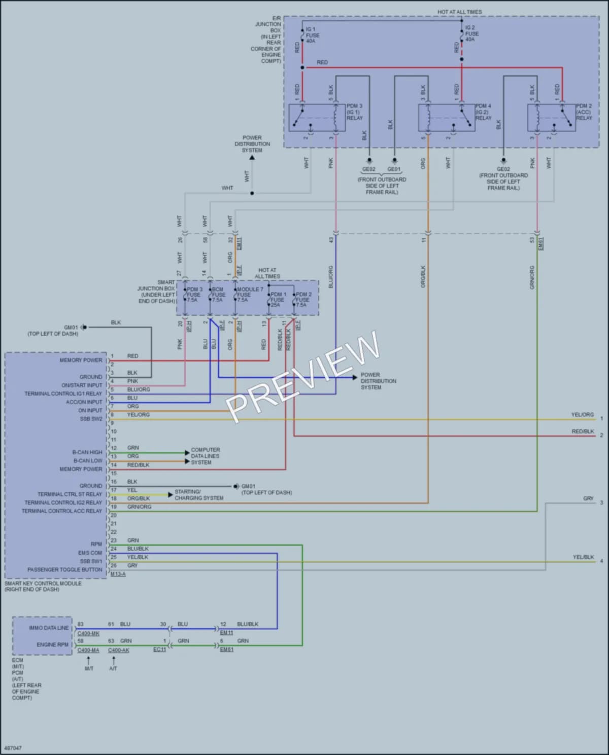 2017 Hyundai ElantraGT Anti Theft wiring diagram preview