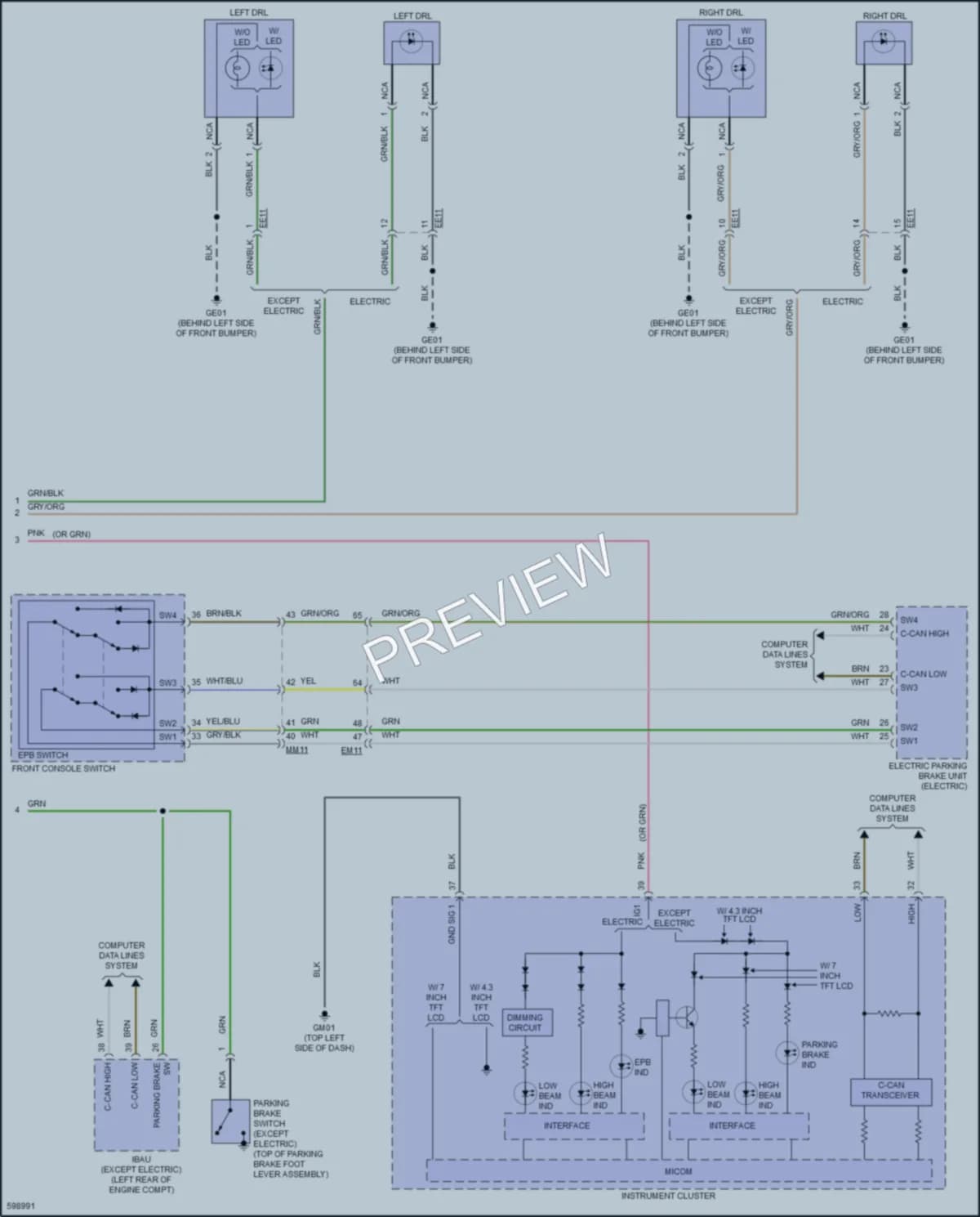 2017 Hyundai IoniqElectric Headlights wiring diagram preview