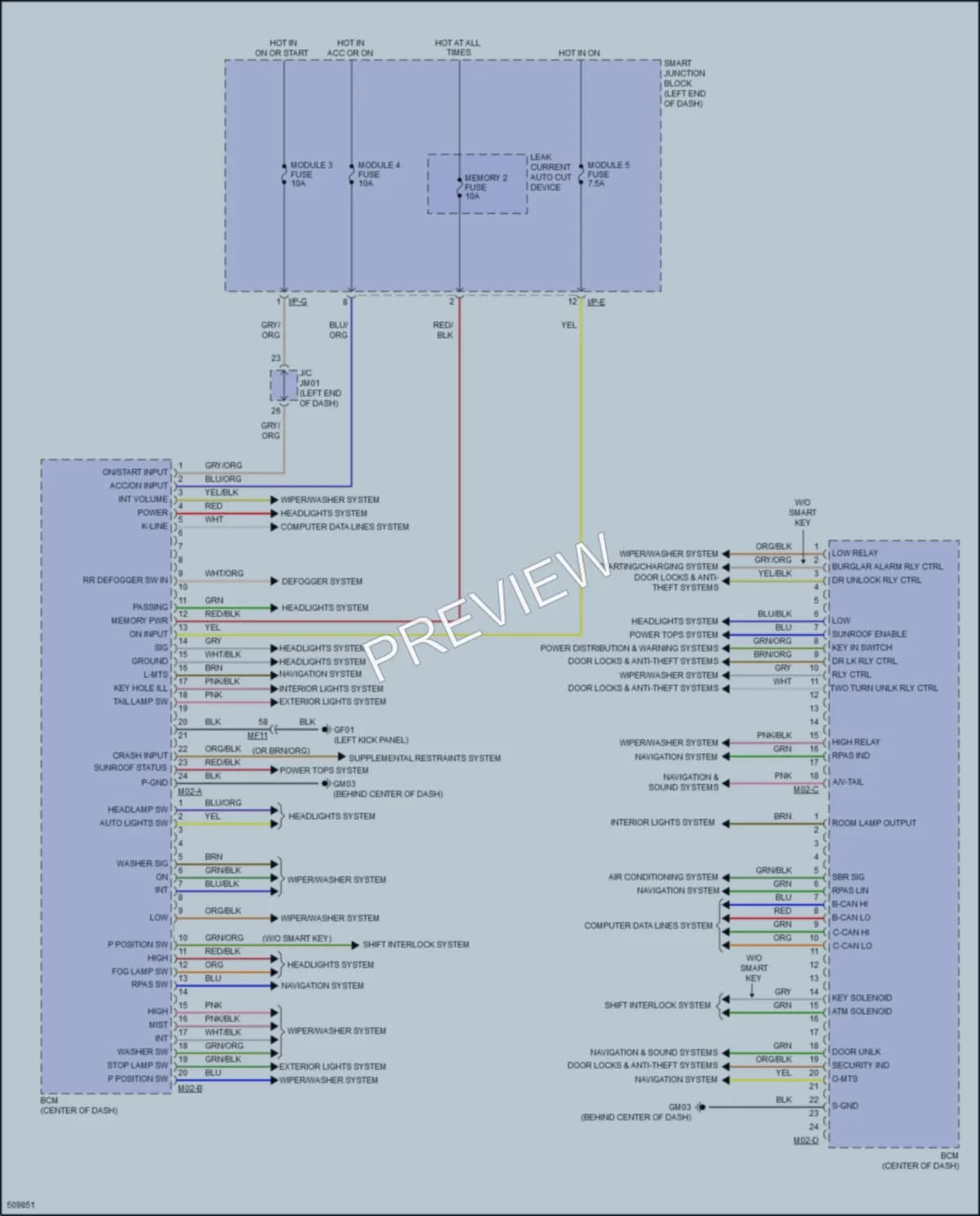 2017 Hyundai SantaFeSport Body Control Modules wiring diagram preview