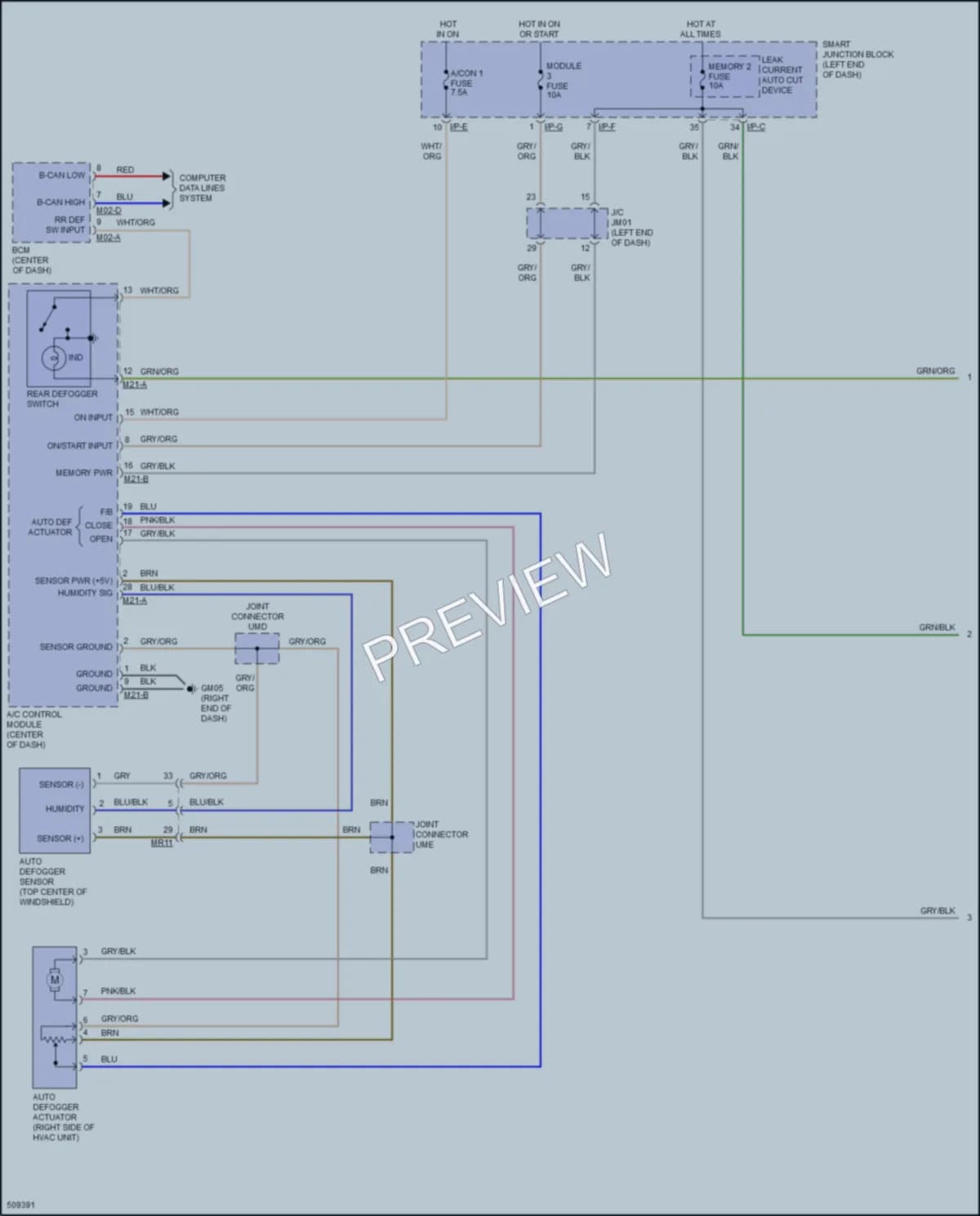 2017 Hyundai SantaFeSport Defoggers wiring diagram preview