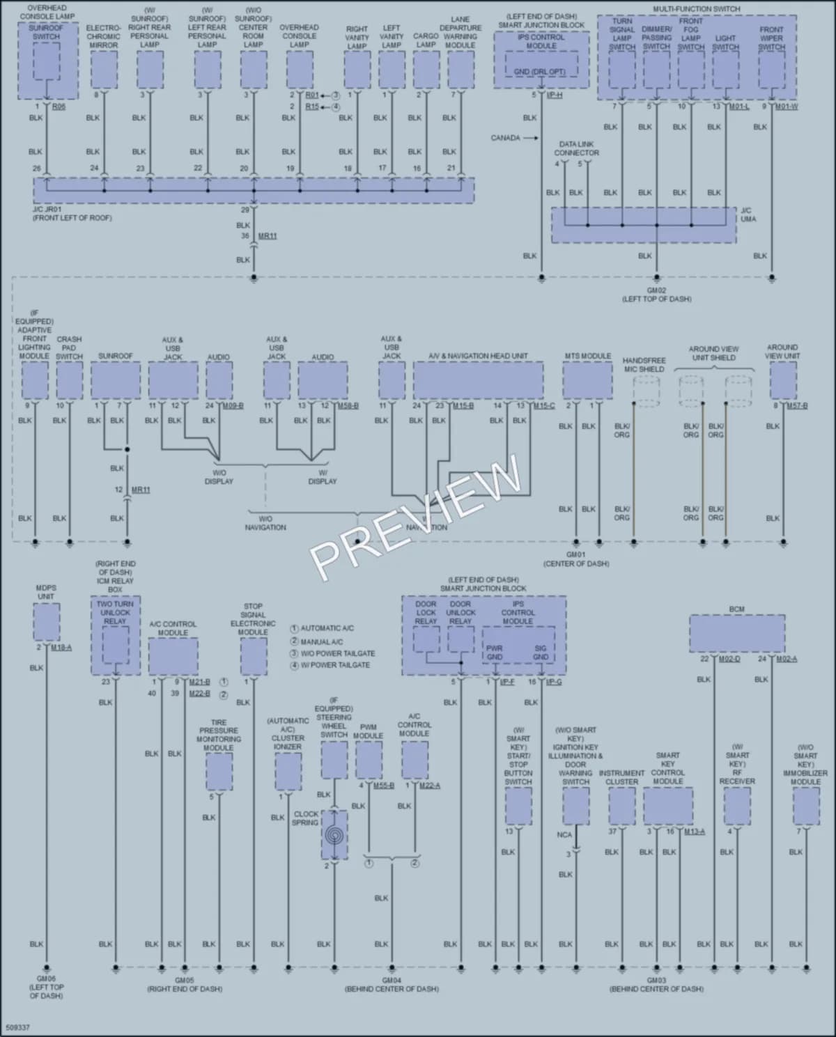 2017 Hyundai SantaFeSport Ground Distribution wiring diagram preview