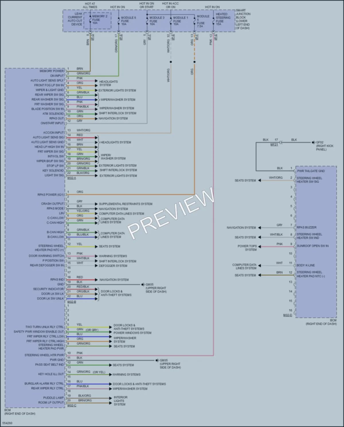 2017 Hyundai Tucson Body Control Modules wiring diagram preview