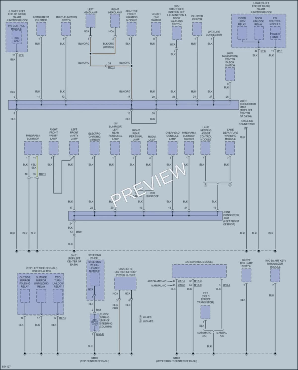 2017 Hyundai Tucson Ground Distribution wiring diagram preview