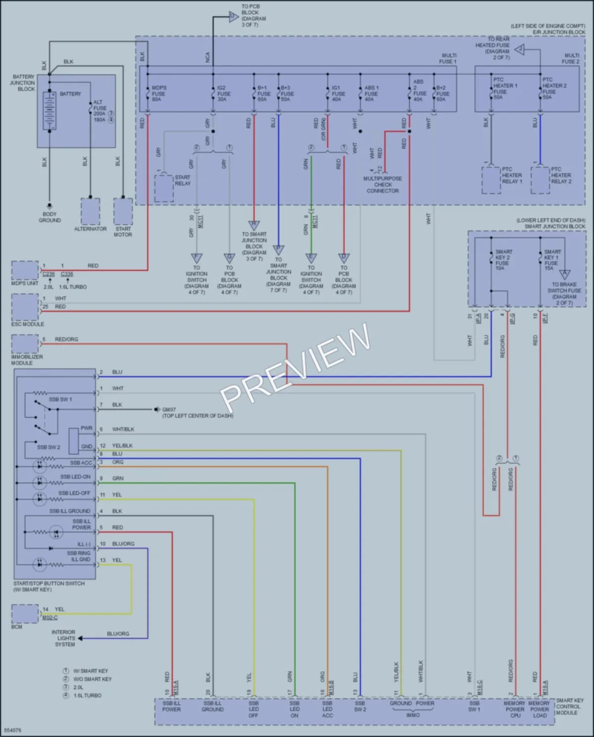 2017 Hyundai Tucson Power Distribution wiring diagram preview