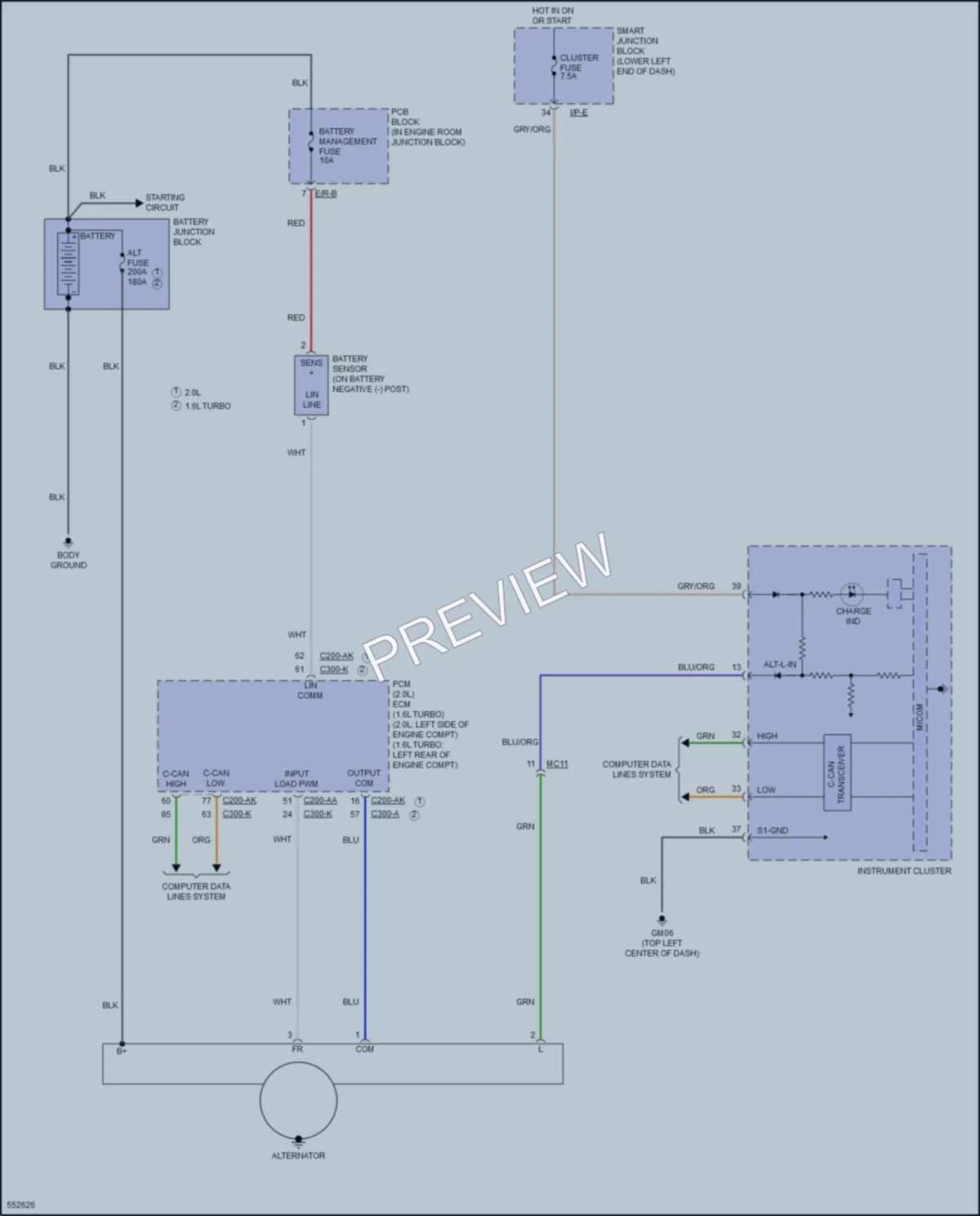 2017 Hyundai Tucson Starting Charging wiring diagram preview