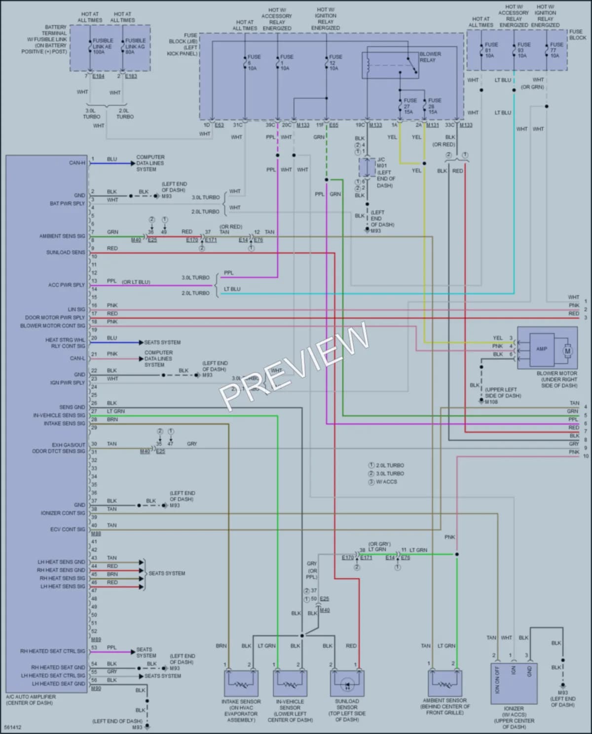 2017 Infiniti Q50Hybrid Air Conditioning wiring diagram preview