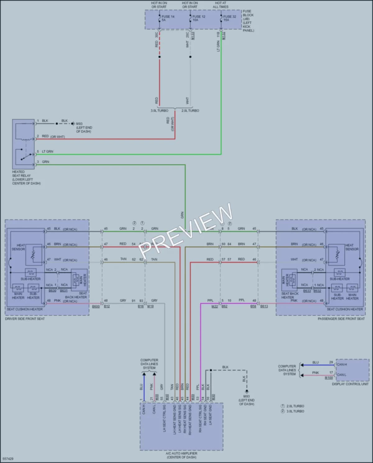 2017 Infiniti Q50Hybrid Power Seats wiring diagram preview