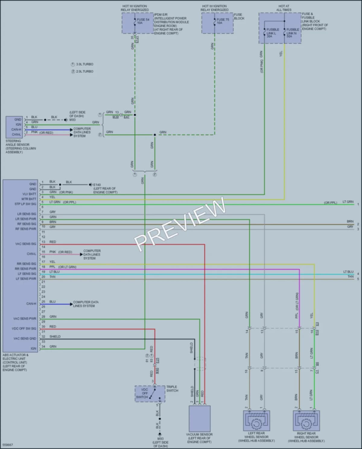 2017 Infiniti Q60 Anti Lock Brakes wiring diagram preview