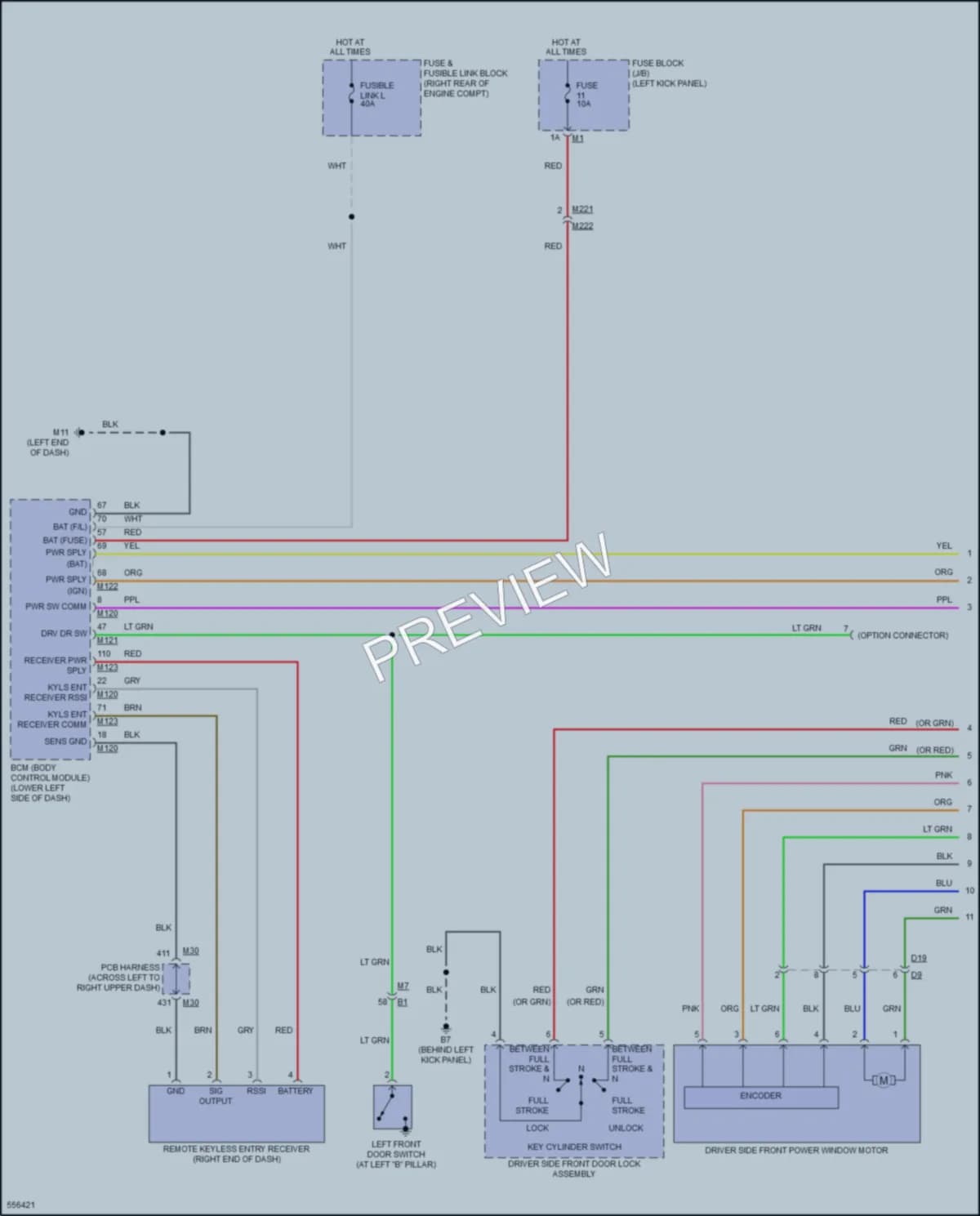 2017 Infiniti Q70Hybrid Power Windows wiring diagram preview