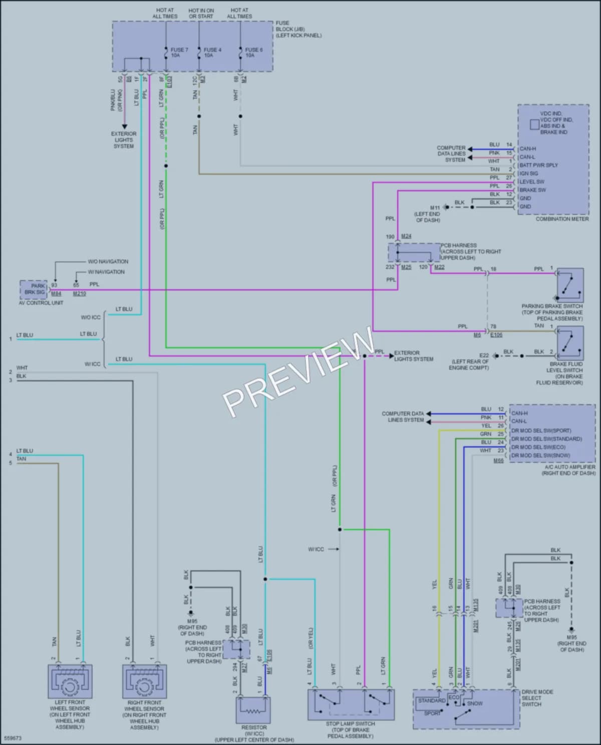 2017 Infiniti Q70L Anti Lock Brakes wiring diagram preview