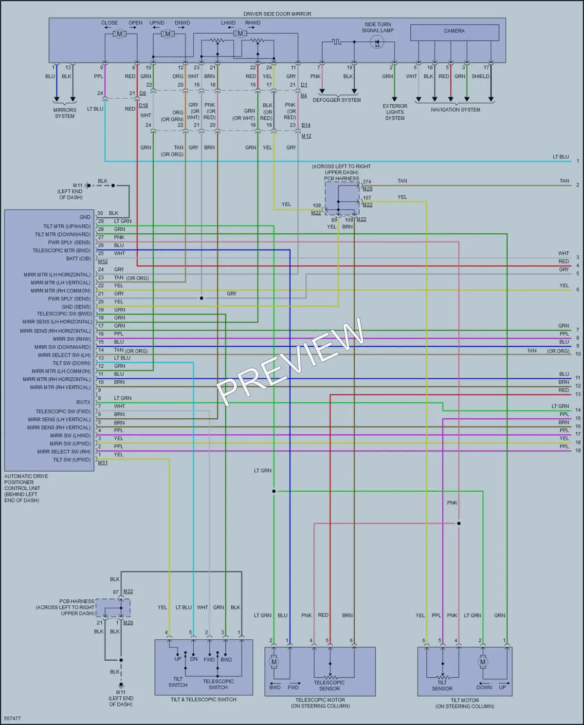 2017 Infiniti Q70L Memory Systems wiring diagram preview