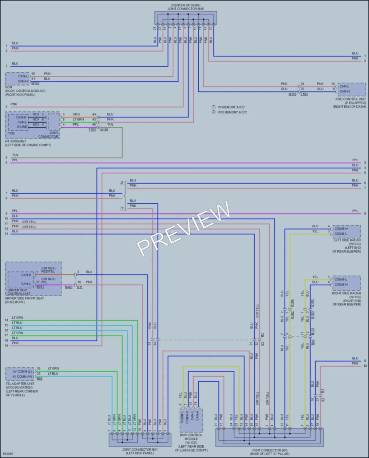 2017 Infiniti QX50 Computer Data Lines wiring diagram preview