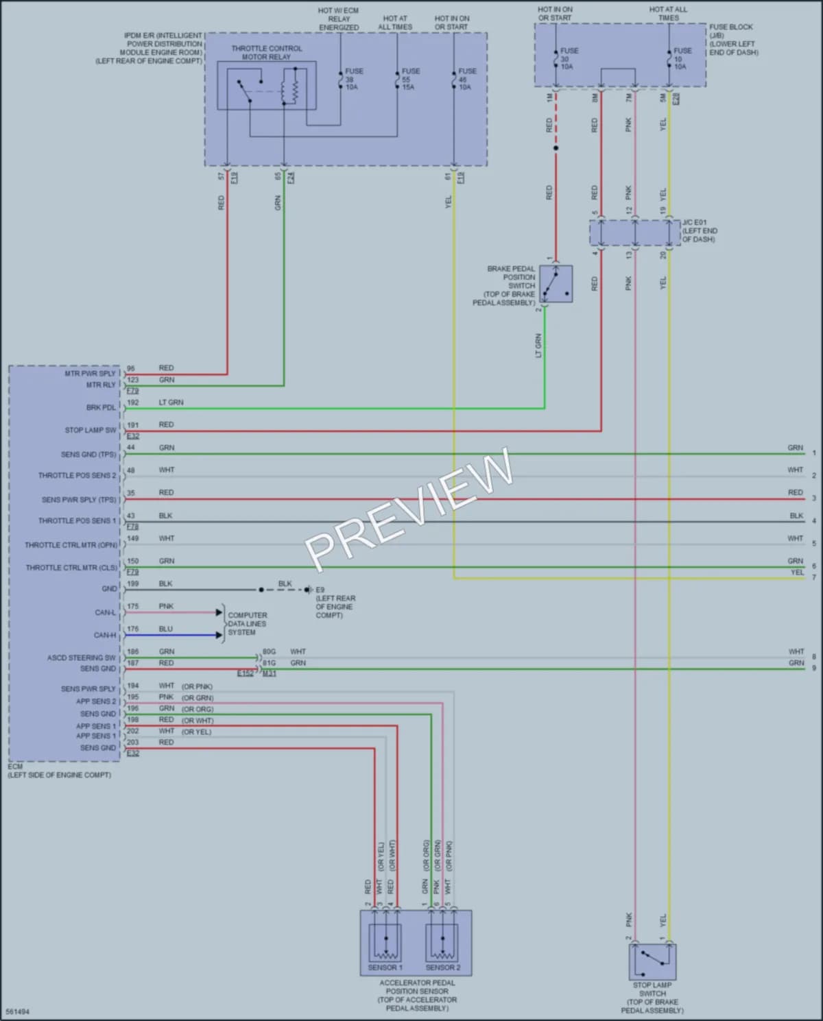 2017 Infiniti QX60 Cruise Control wiring diagram preview