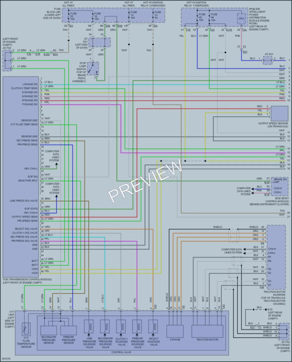 2017 Infiniti QX60 Transmission wiring diagram preview