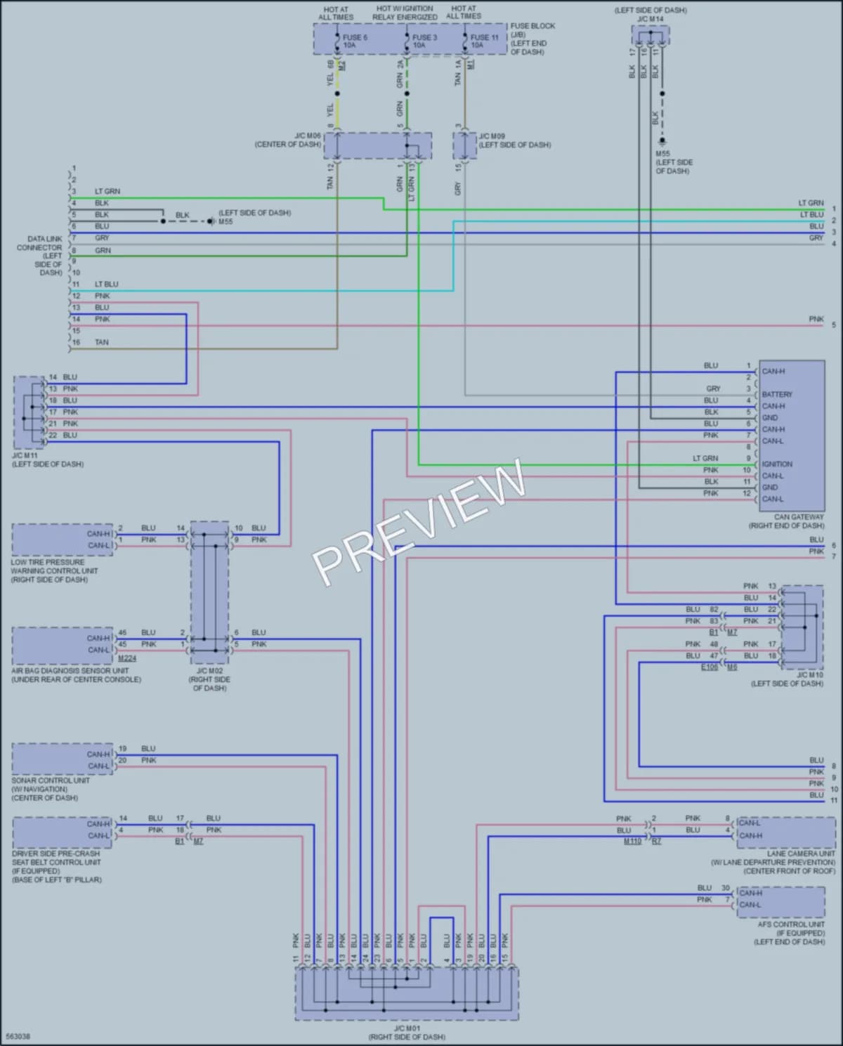 2017 Infiniti QX70 Computer Data Lines wiring diagram preview