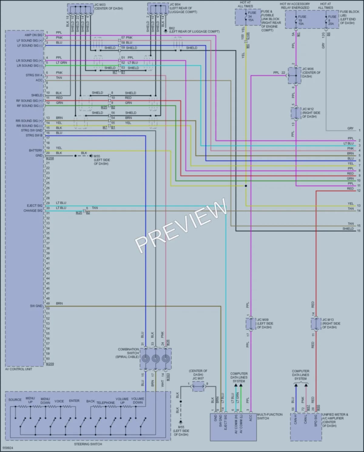 2017 Infiniti QX70 Radio wiring diagram preview
