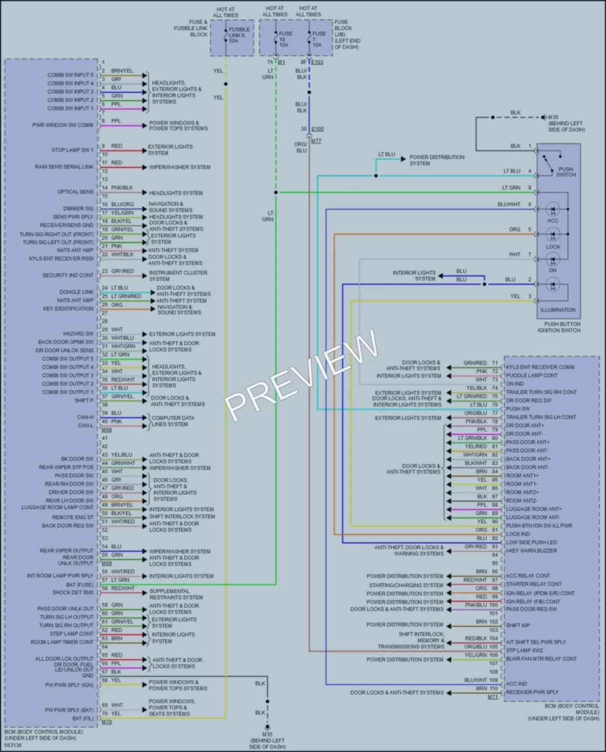 2017 Infiniti QX80 Body Control Modules wiring diagram preview