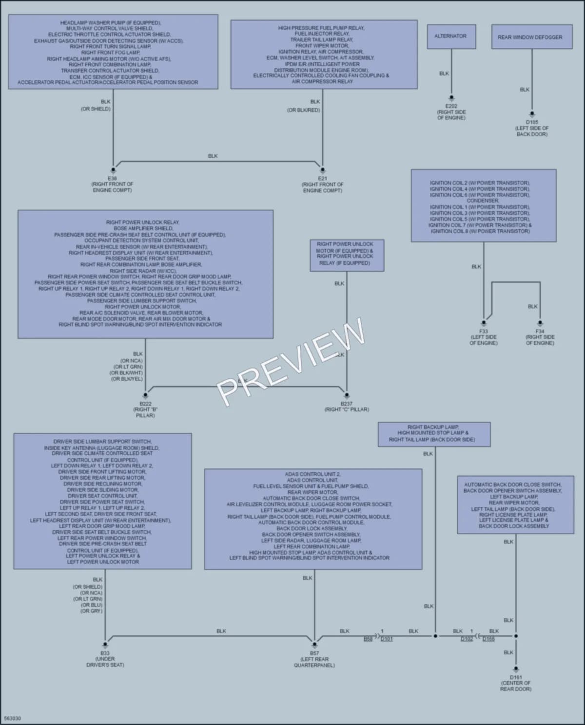 2017 Infiniti QX80 Ground Distribution wiring diagram preview