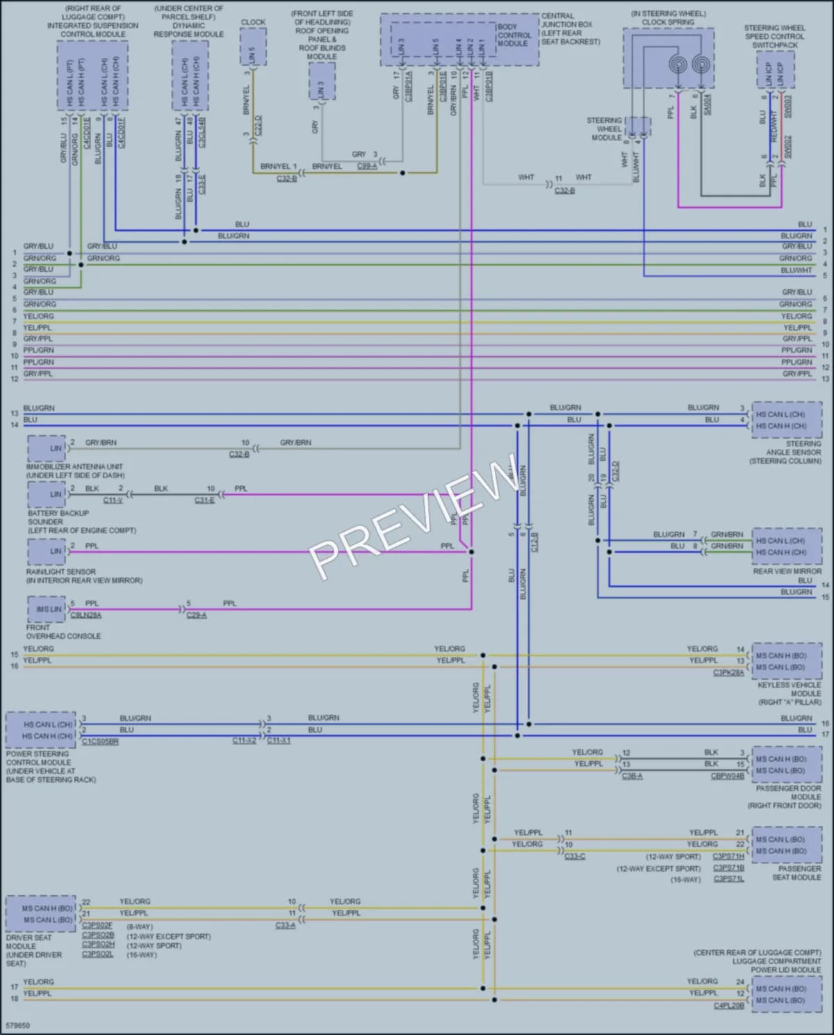 2017 Jaguar XJLPortfolio Computer Data Lines wiring diagram preview