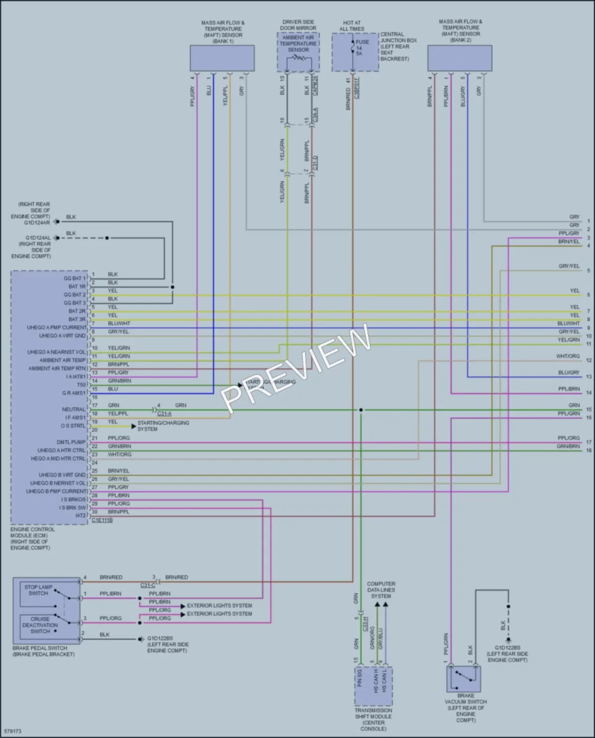 2017 Jaguar XJLPortfolio Engine Performance wiring diagram preview