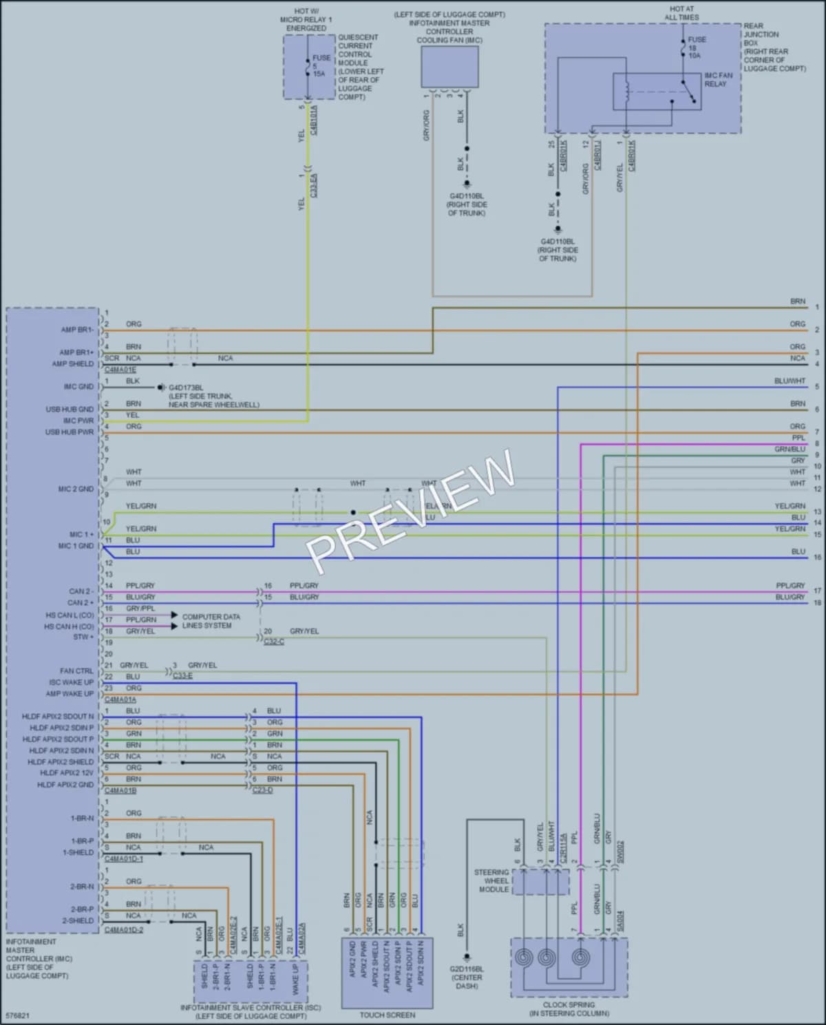 2017 Jaguar XJLSupercharged Radio wiring diagram preview