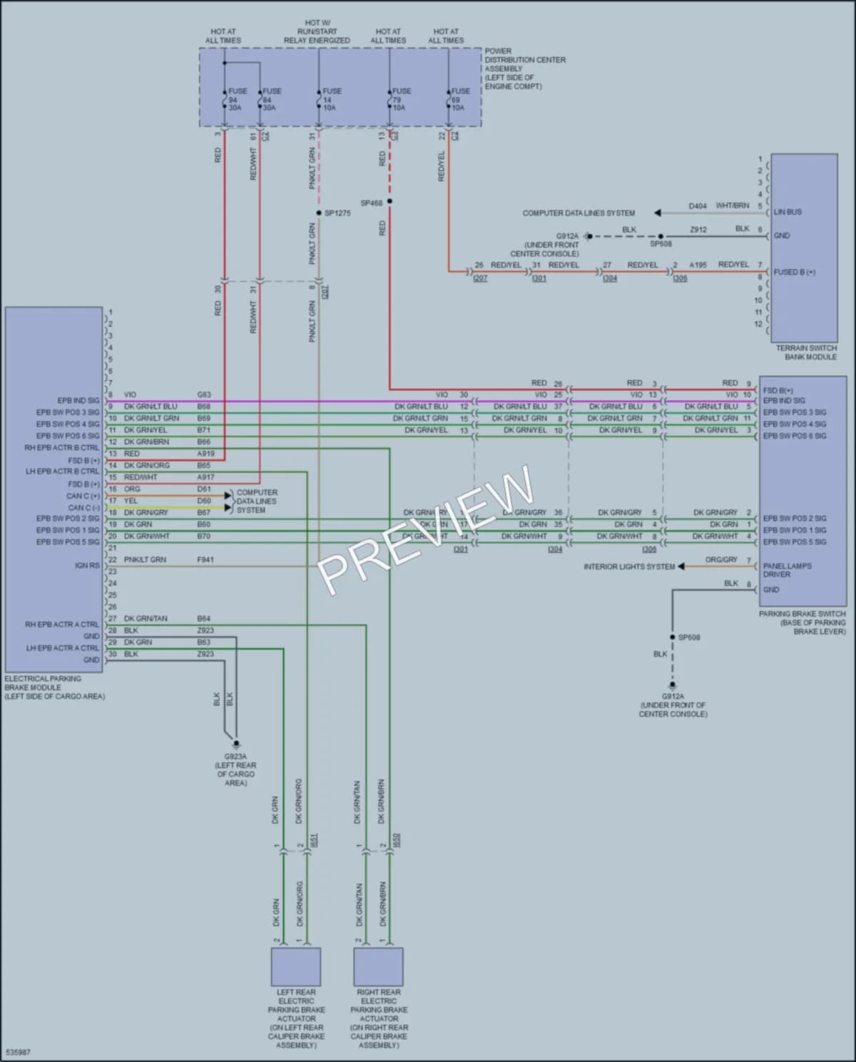 2017 Jeep Cherokee Shift Interlock wiring diagram preview