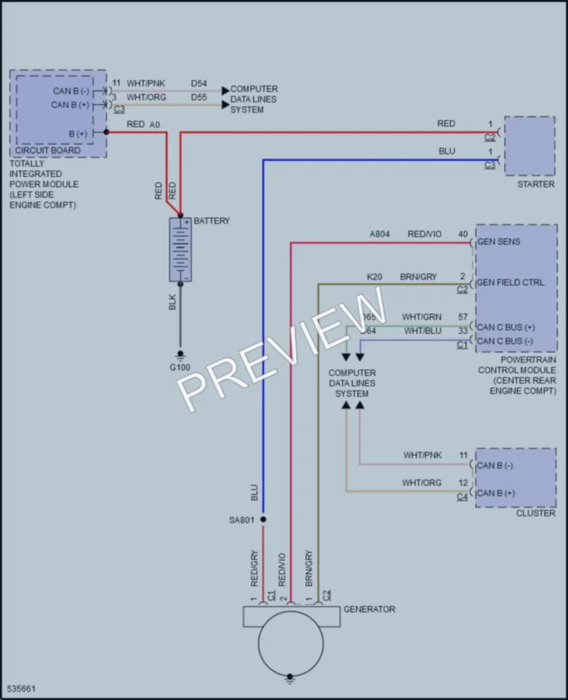 2017 Jeep Compass Starting Charging wiring diagram preview