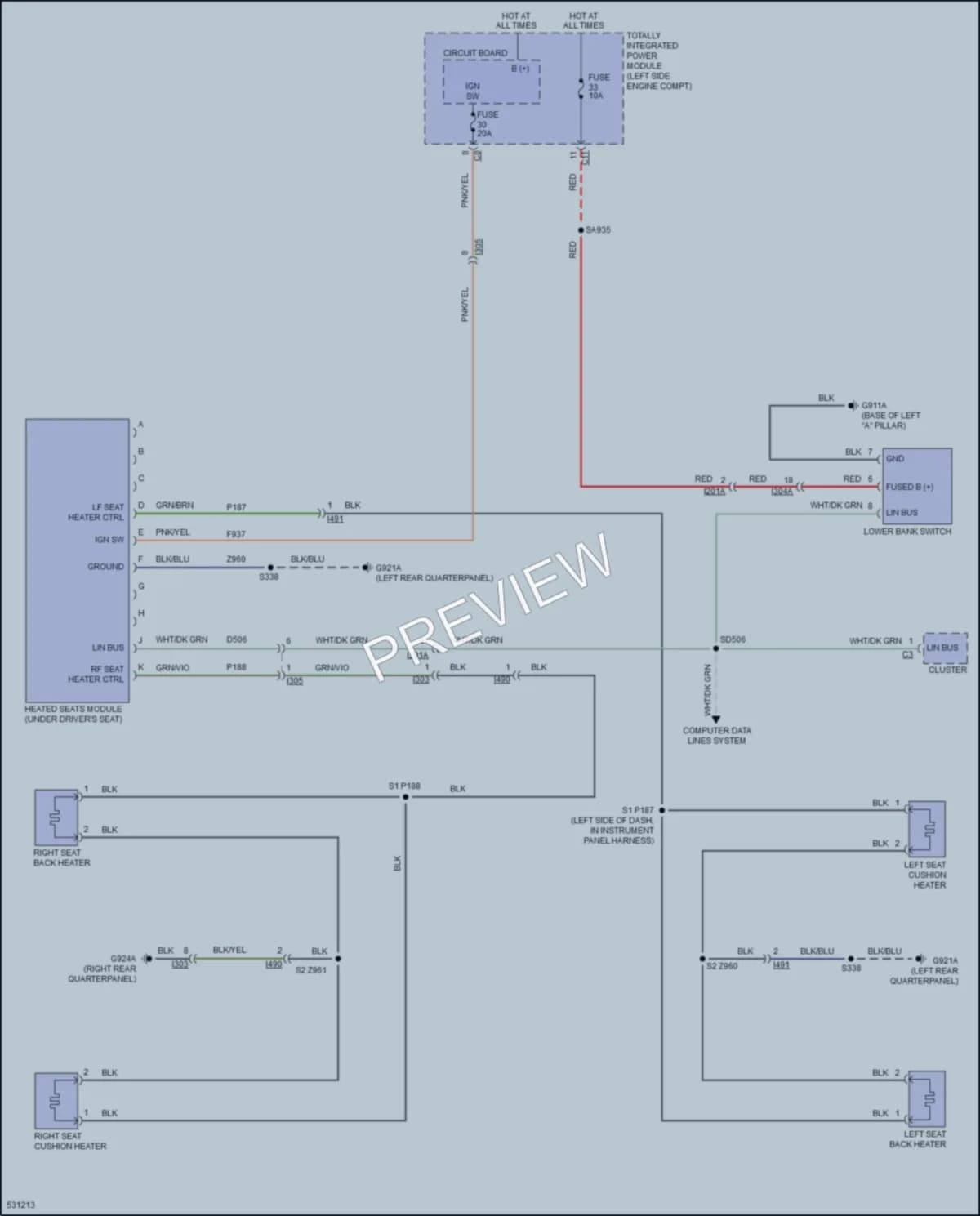 2017 Jeep CompassNew Power Seats wiring diagram preview