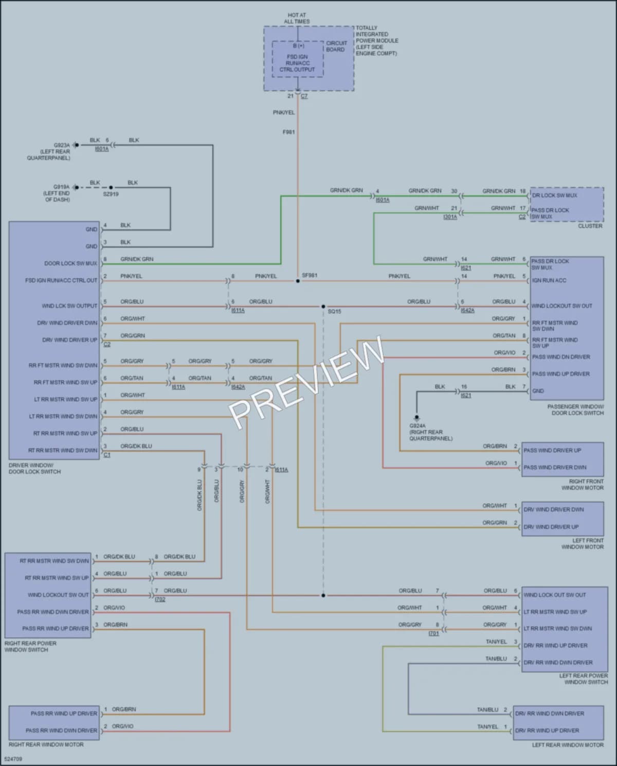 2017 Jeep CompassNew Power Windows wiring diagram preview