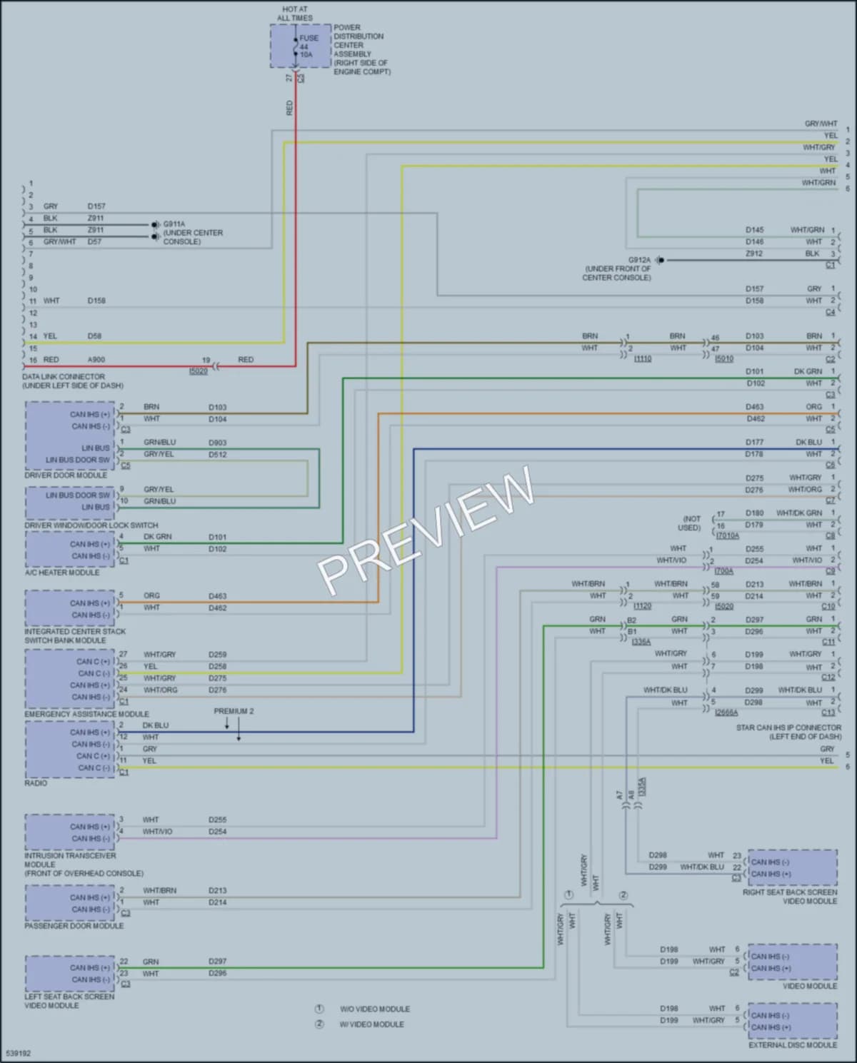 2017 Jeep GrandCherokee Computer Data Lines wiring diagram preview