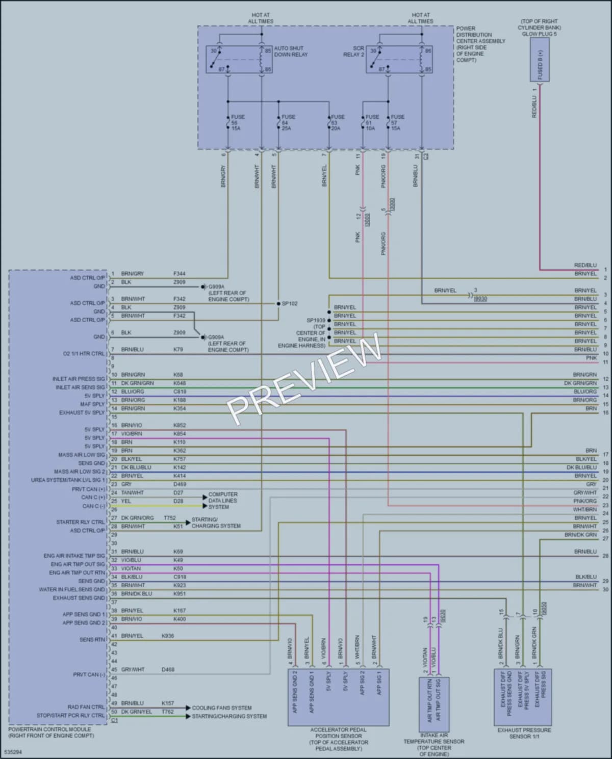 2017 Jeep GrandCherokee Engine Performance wiring diagram preview