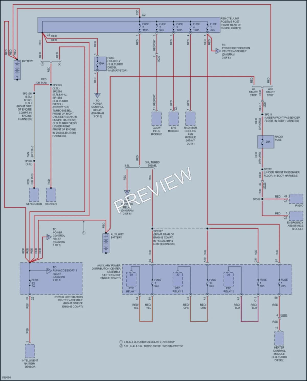 2017 Jeep GrandCherokee Power Distribution wiring diagram preview