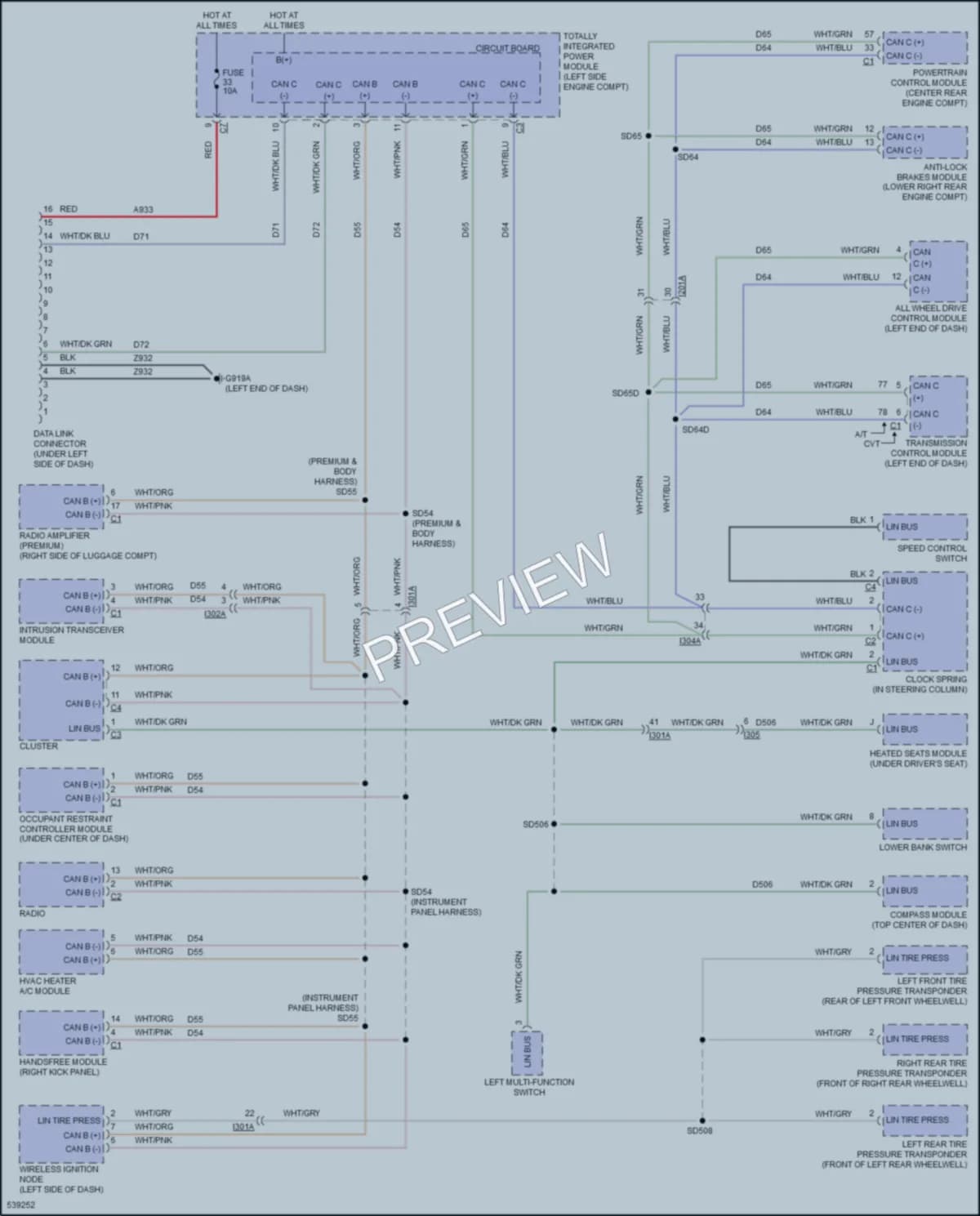 2017 Jeep Patriot Computer Data Lines wiring diagram preview