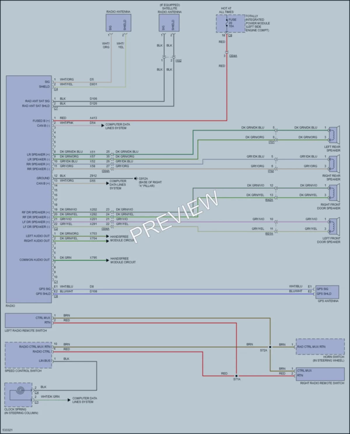 2017 Jeep Patriot Navigation wiring diagram preview
