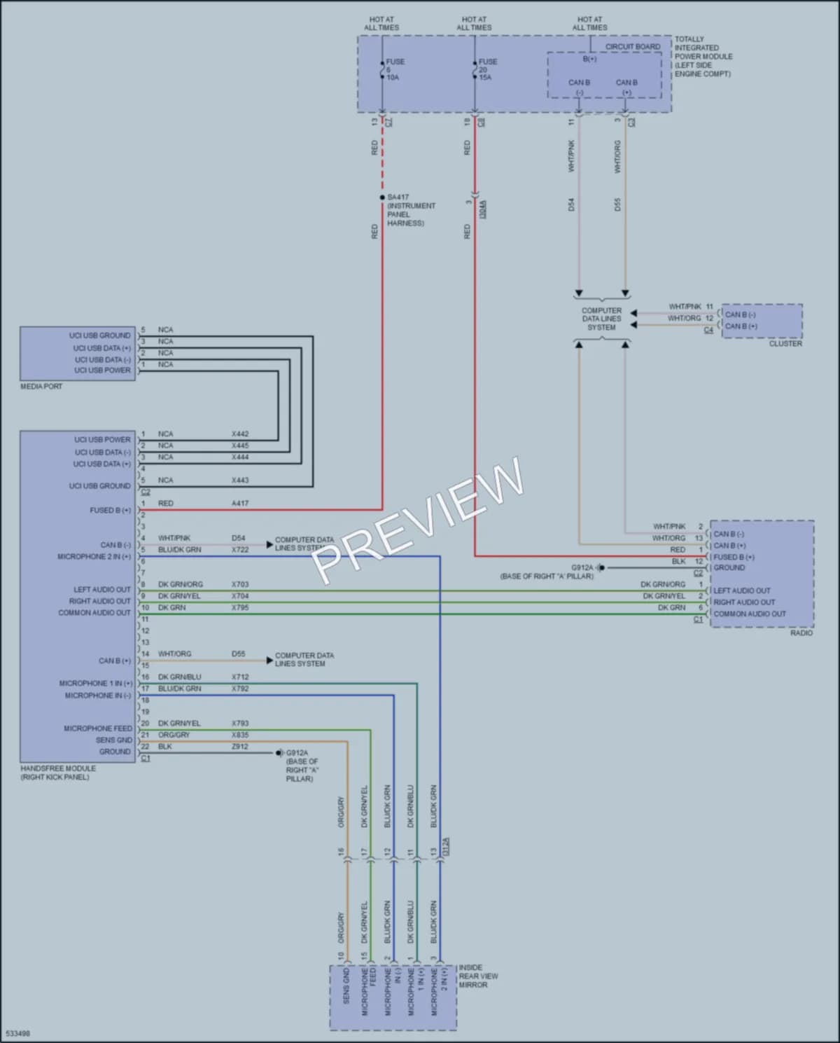 2017 Jeep Patriot Radio wiring diagram preview