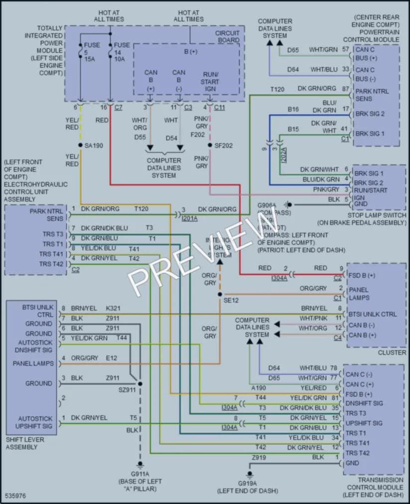 2017 Jeep Patriot Shift Interlock wiring diagram preview