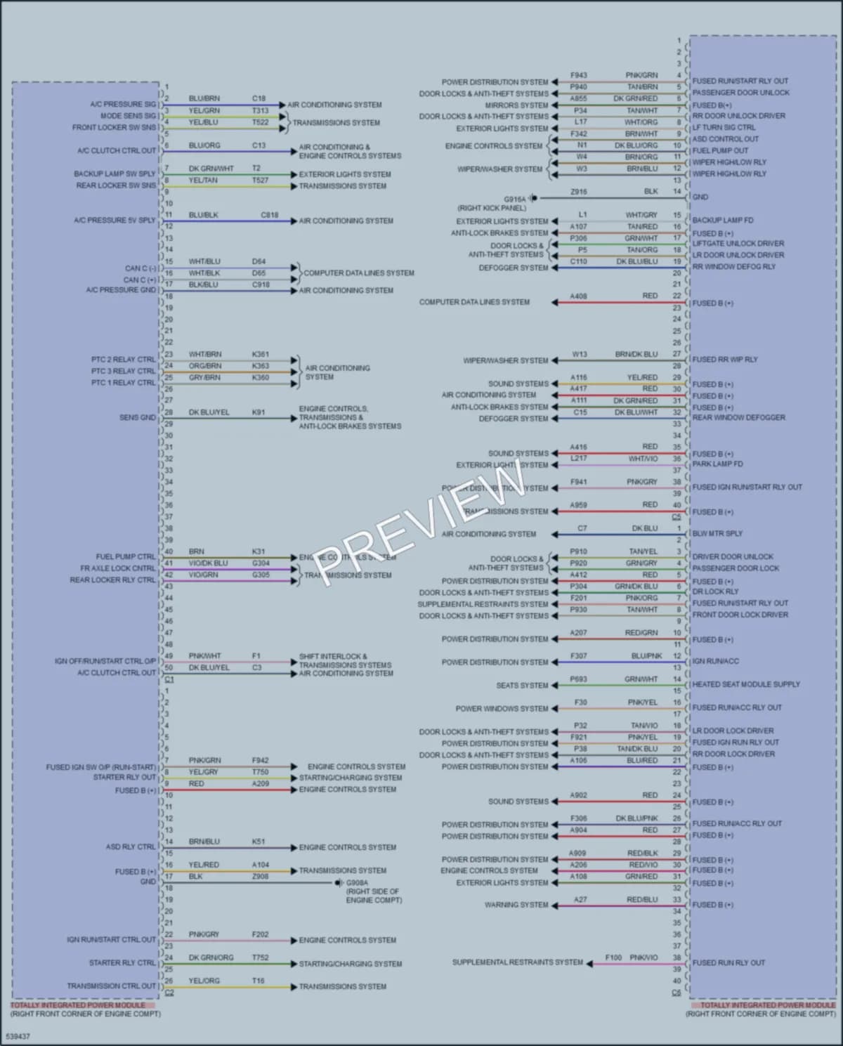 2017 Jeep Wrangler Body Control Modules wiring diagram preview