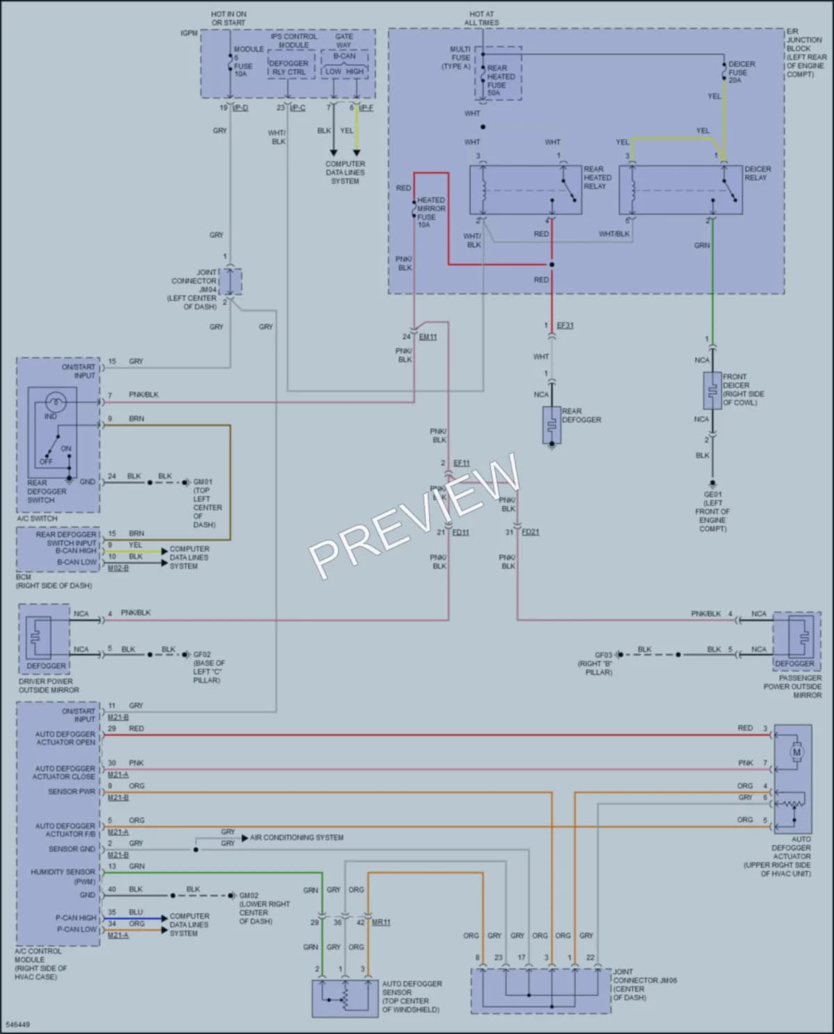 2017 Kia Cadenza Defoggers wiring diagram preview