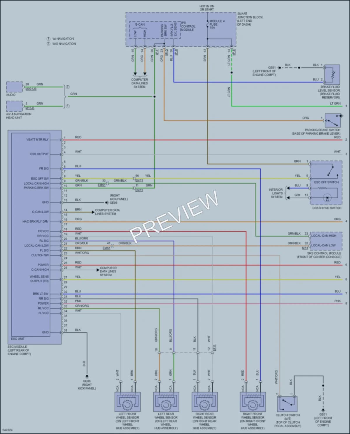 2017 Kia Forte Anti Lock Brakes wiring diagram preview