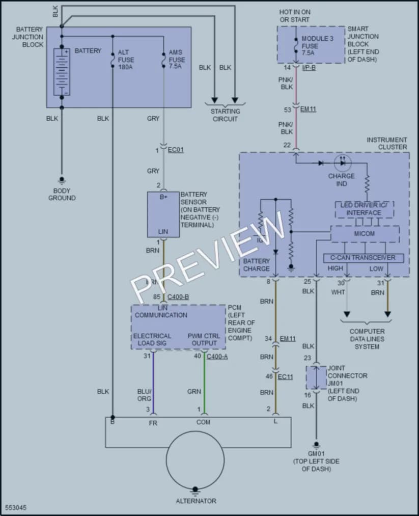 2017 Kia Forte Starting Charging wiring diagram preview