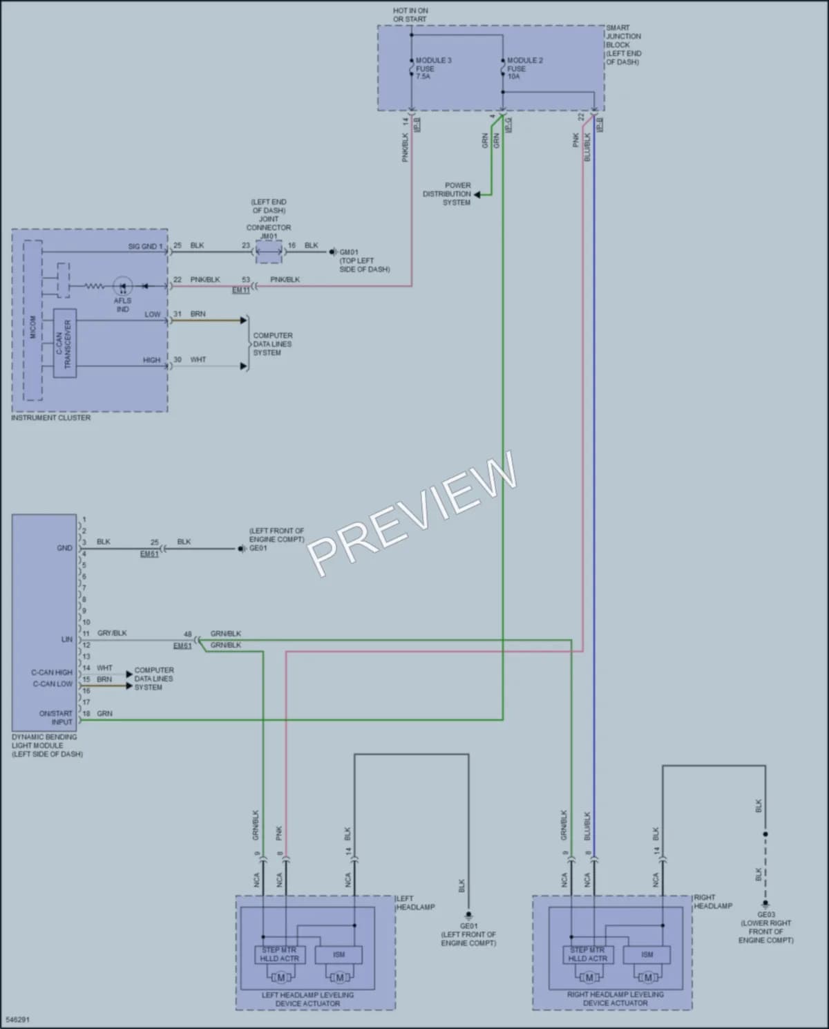 2017 Kia Forte5 Headlights wiring diagram preview