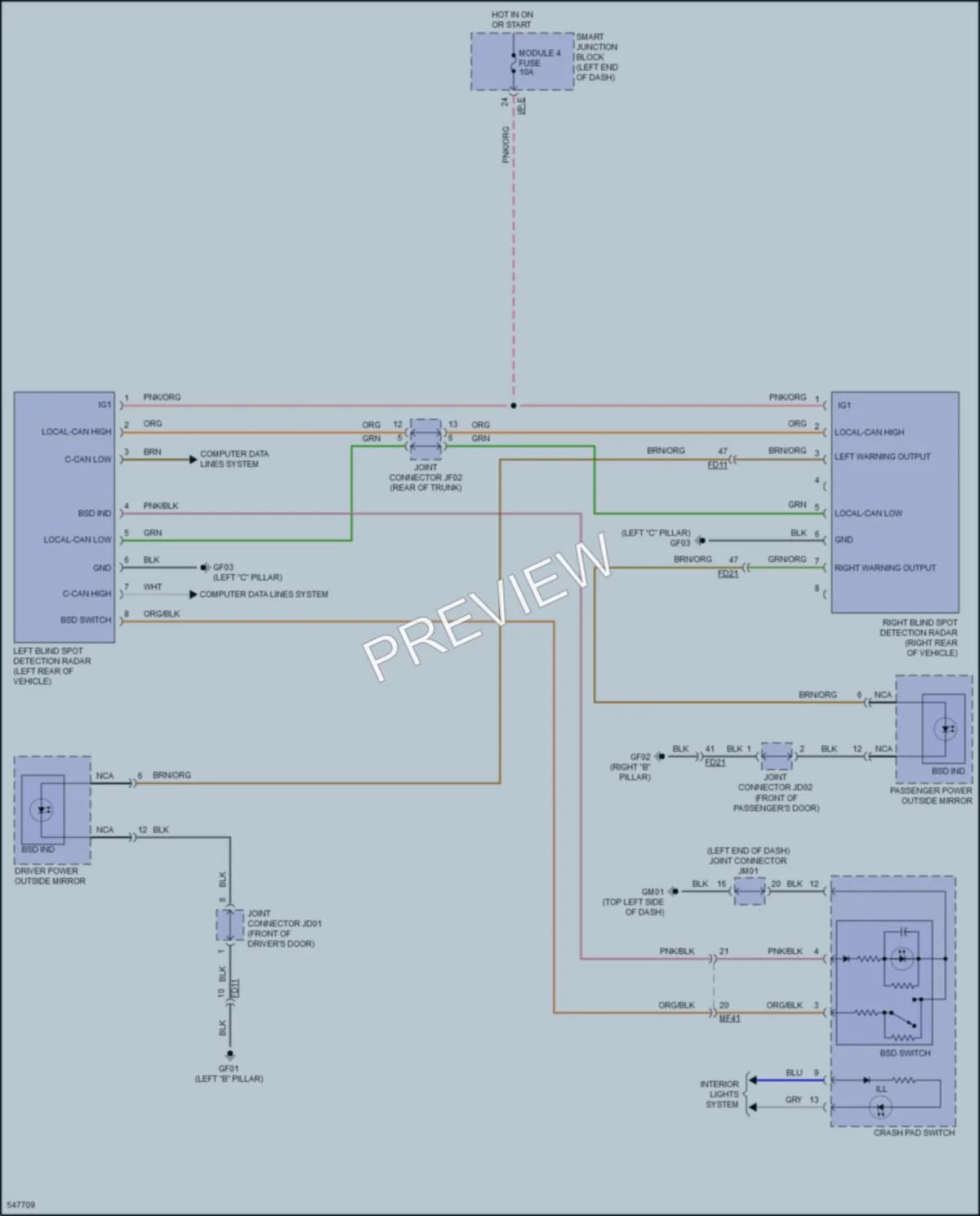 2017 Kia Forte5 Navigation wiring diagram preview