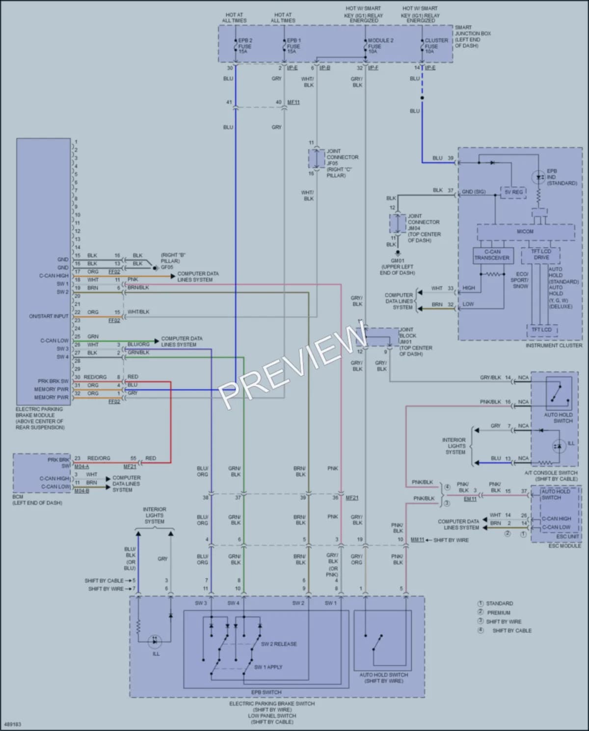 2017 Kia K900 Shift Interlock wiring diagram preview