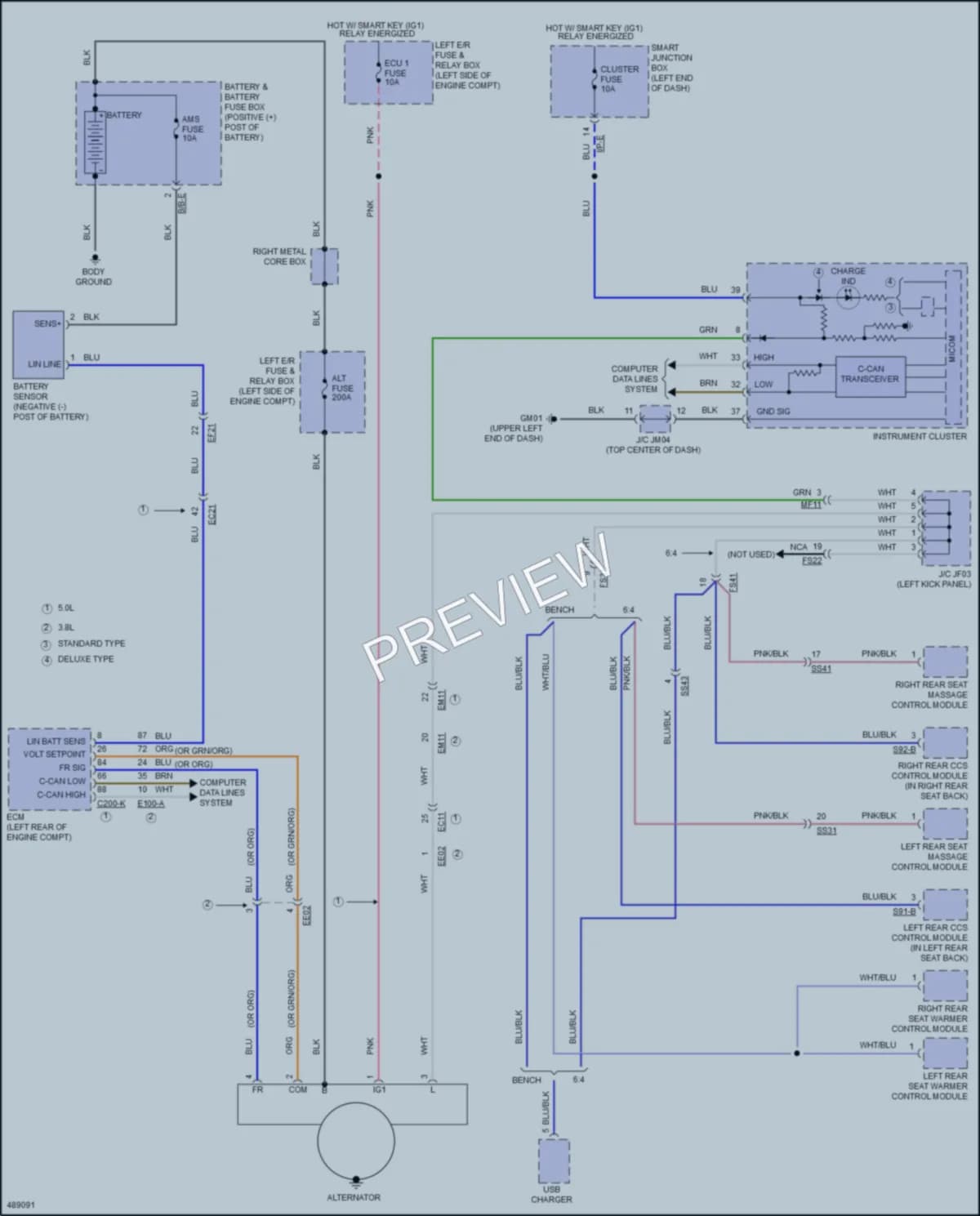 2017 Kia K900 Starting Charging wiring diagram preview